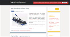 Desktop Screenshot of ek-partner.hu